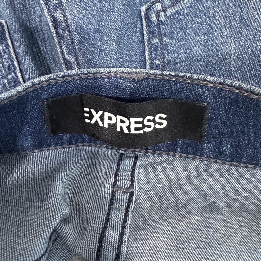 Express Stretch Performance Ankle Distressed Blue… - image 7